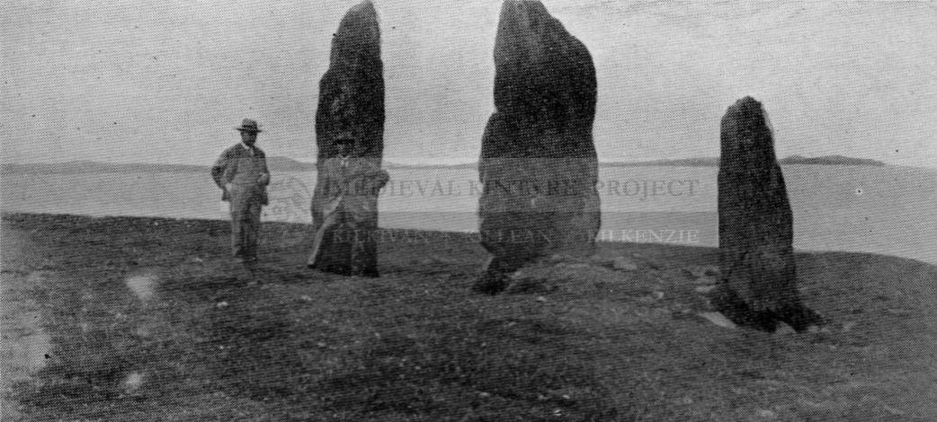 Fig 1. Standing stones at Cairnmore from the North-east.