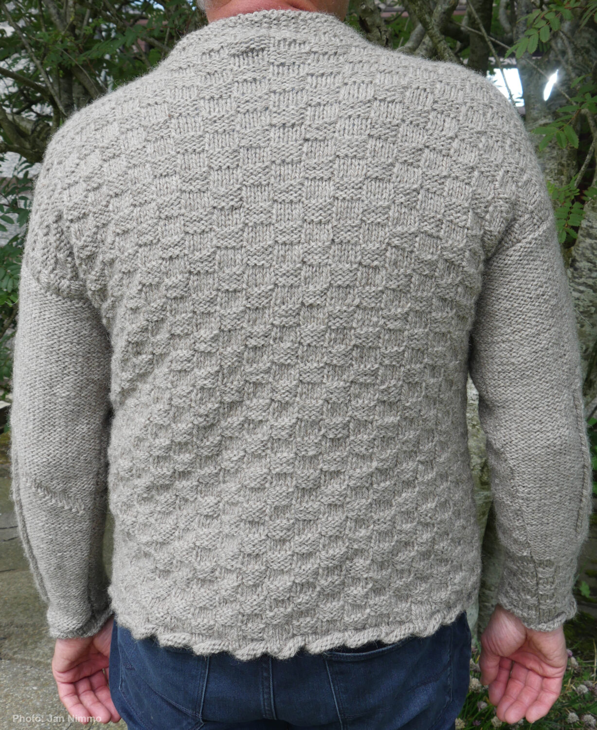 Anne Stewart's Kilkivan inspired jumper - back.